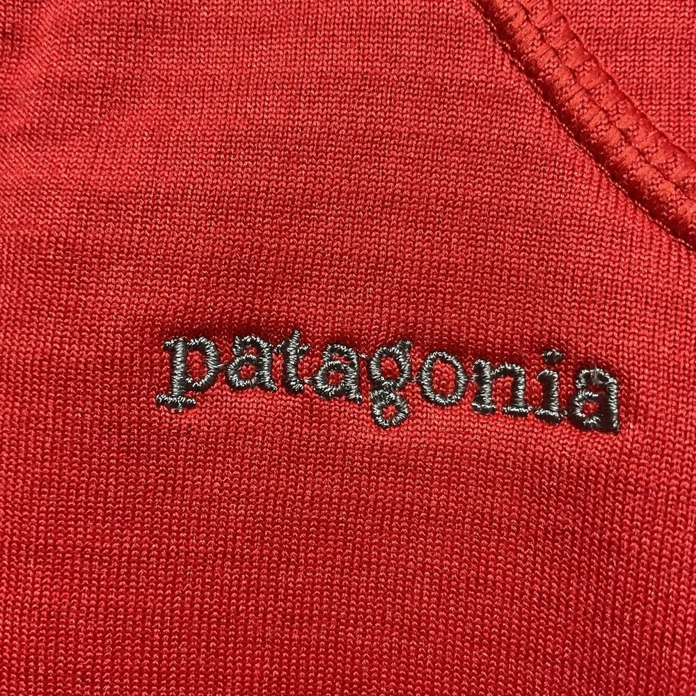 Patagonia Men's R1 Pullover 1/4 Zip Fleece Base Layer Sweater Red‎ Size XL